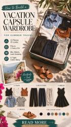 How to Build a Vacation Capsule Wardrobe for Summer Travel (11 Pieces, 15 Looks)
