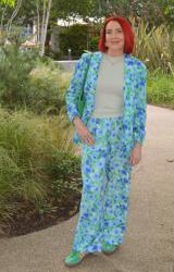 Blue and Green Trouser Suit + Style With a Smile Link Up