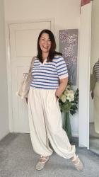 Balloon Trousers with Flats. 