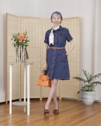 Denim Dress for the Beginning of Summer