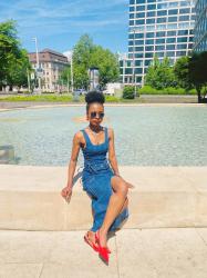 How to Style A Denim Dress In Summer : Visiting Basel