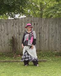 Black and White Pajama Outfit Restyled