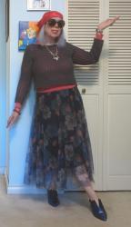 Floral Tulle - Half Right