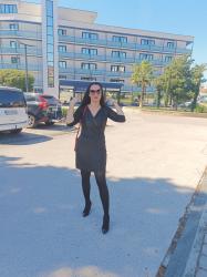  Metallic Dress in Biograd na Moru: Friday Fashion Illustration