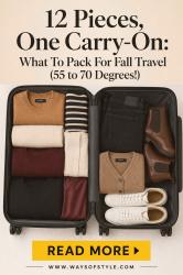 How to Create a Travel Capsule Wardrobe For Fall With Just 12 Pieces!