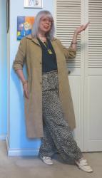 Darth Duster in Ultrasuede, Gold and Greens