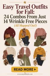 Wrinkle Free Fall Packing List: 24 Outfits for 2 Weeks in a Carry-On (No Iron Needed!)