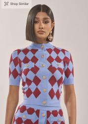 Blue & Read Sweater set