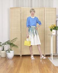   Paint Drip Dress as Skirt