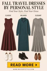 26 Best Travel Dresses for Women Organized By Personal Style! (Fall Edition)