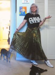 Mom-Day in Bronze Pleats - Treat Herself Week!