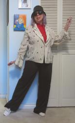 Bigass Weekend Wrap-Up: Friday Office Pajamas; Snaky Patchwork Brunch; Suede Mermaid and a Long Bomber for Nick's Party
