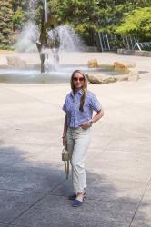 Summer Style: Barrel Leg Pants + Cropped Button-up Shirt
