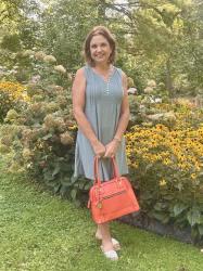 One Simple Trick to Brighten Up Your Favorite Sage Green Dress