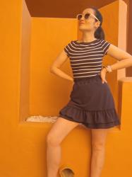 Shorts 🌊 Marine 🌊(falda pantalón con volantes)