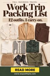 The Work Trip Packing List That Fits in a Carry-On: 15 Pieces, 12 Looks, 5 Days