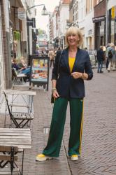 Green Adidas trousers and Shopping Saturday in Deventer