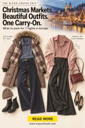 What to Pack for a Christmas Market River Cruise (14 Stylish Outfits, 1 Carry-On)
