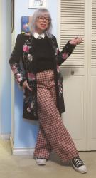 Two-Fer: Tuesday Pink Plaid and Embroidered Florals; Totally Tired Taupe Wednesday