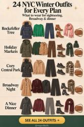 28 NYC Winter Outfits to Copy (From Museum Days to Broadway & Dinners!)